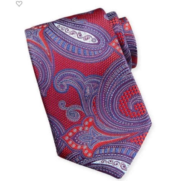 Ermenegildo Zegna Paisley 100% Silk Tie